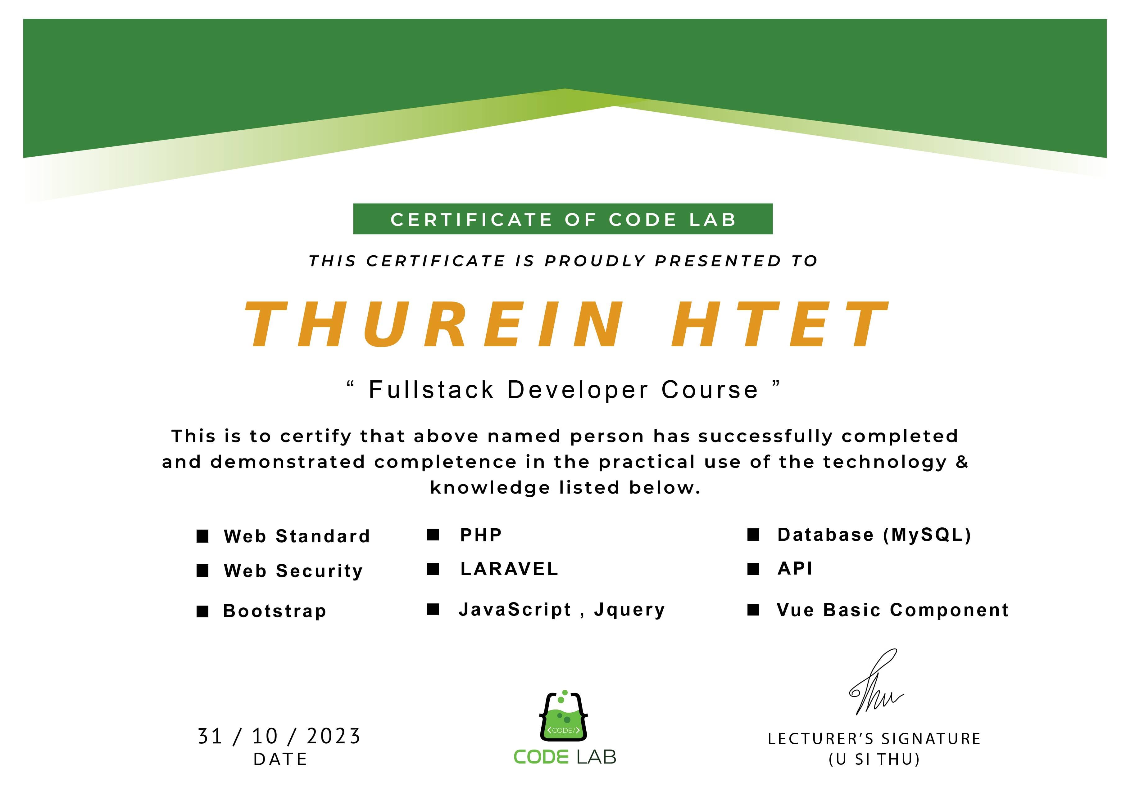 Full-Stack Developer Course