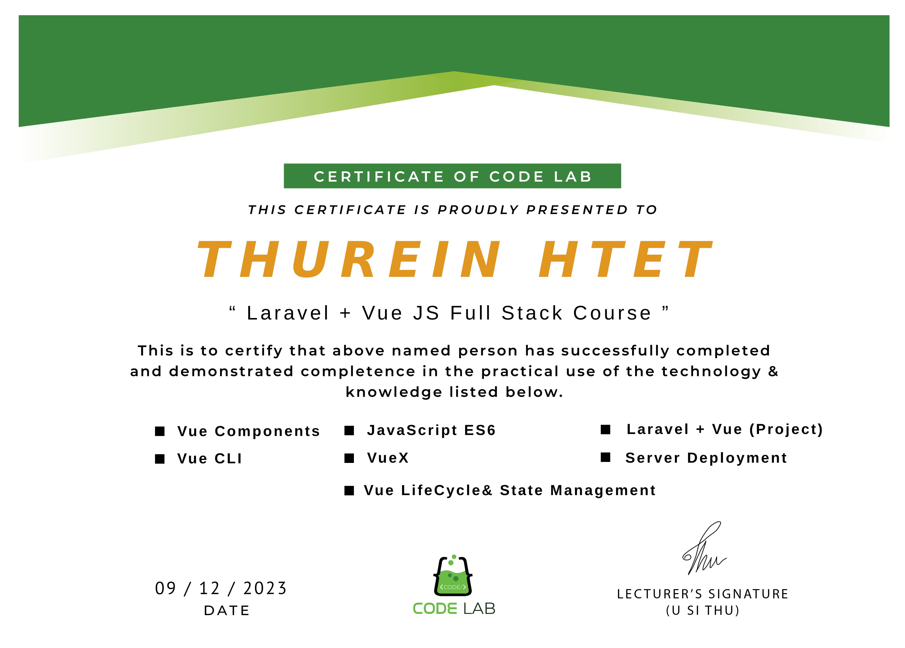 Vue + Laravel Full-Stack Course