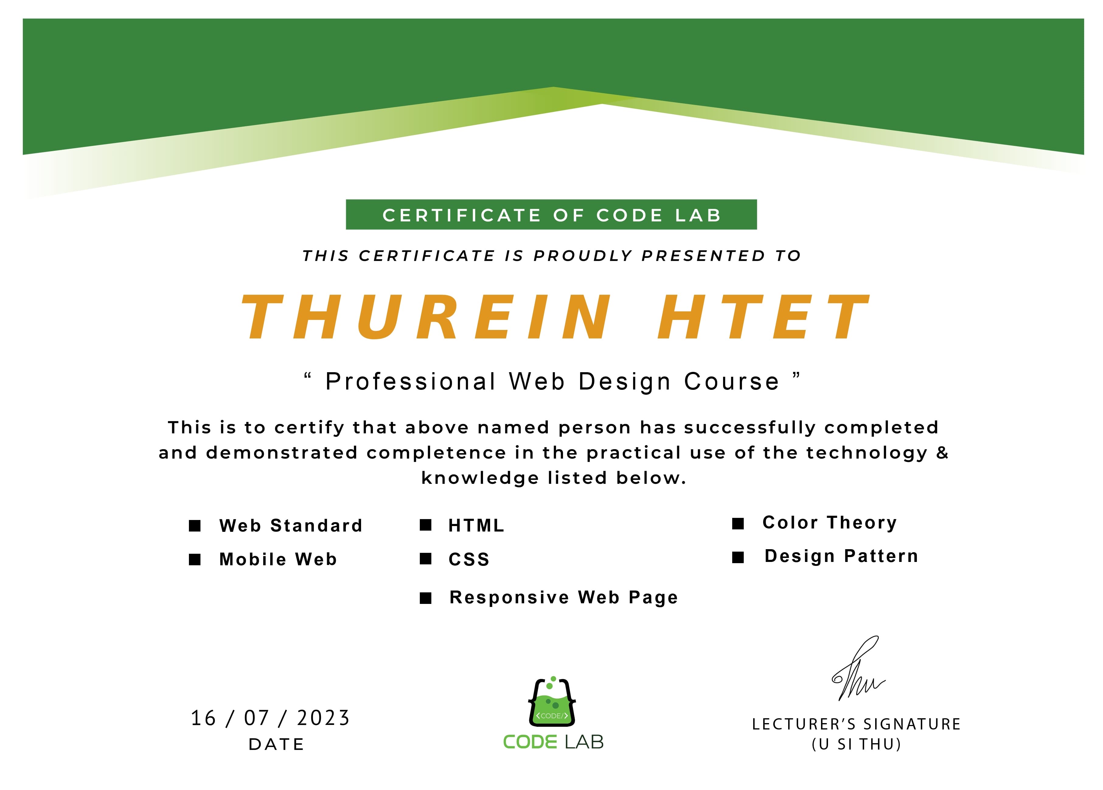 Web Design Course
